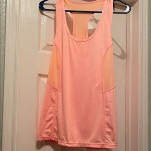 Light Orange Sleeveless Workout Top